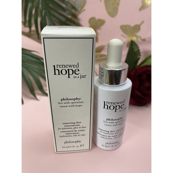 Renewed Hope in a Jar by Philosophy, 1oz Renewing Dew Concentrate HYDRATES GLOW - Picture 1 of 6